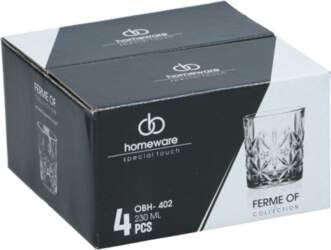 Glāzes 230ml 4gb