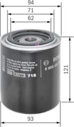 BOSCH Eļļas filtri 0 986 452