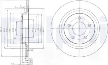 DELPHI Bremžu diski BG4026