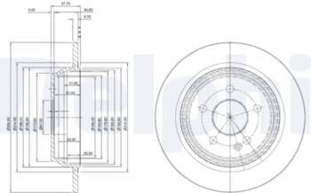 DELPHI Bremžu diski BG4063C