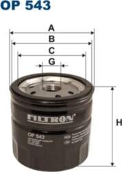 FILTRON Eļļas filtri OP 543