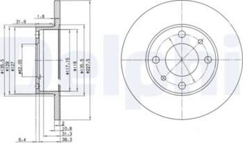 DELPHI Bremžu diski BG2147