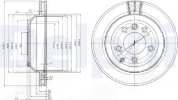 DELPHI Bremžu diski BG3775C