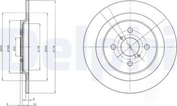 DELPHI Bremžu diski BG4076