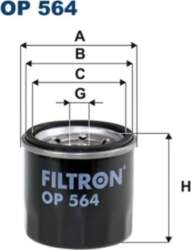 FILTRON Eļļas filtri OP 564