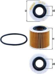 KNECHT Eļļas filtri OX 416D1