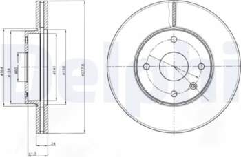 DELPHI Bremžu diski BG4193