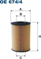FILTRON Eļļas filtri OE 674/4