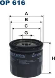 FILTRON Eļļas filtri OP 616