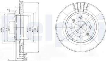 DELPHI Bremžu diski BG3934