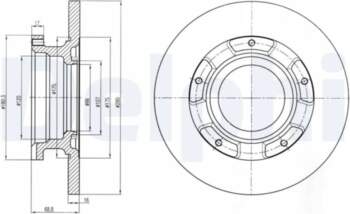 DELPHI Bremžu diski BG4008