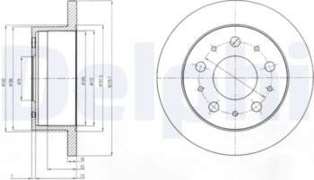 DELPHI Bremžu diski BG4099
