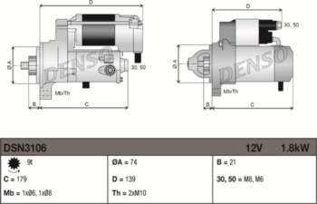 DENSO Starteris DSN3106