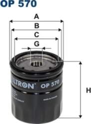 FILTRON Eļļas filtri OP 570