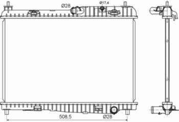NRF Dzesēšanas radiators 53152