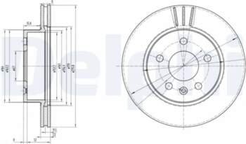 DELPHI Bremžu diski BG3296