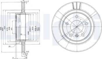 DELPHI Bremžu diski BG3530C