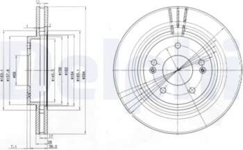 DELPHI Bremžu diski BG3860