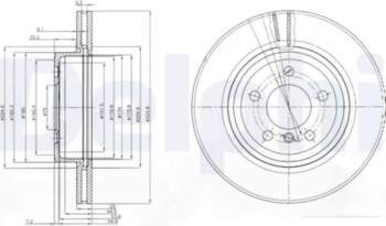 DELPHI Bremžu diski BG3938