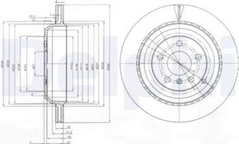 DELPHI Bremžu diski BG4030