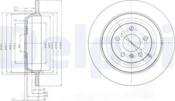 DELPHI Bremžu diski BG4031
