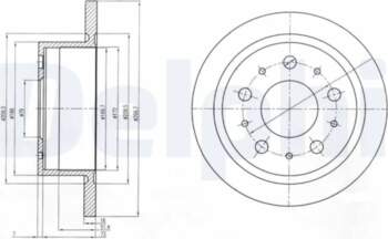 DELPHI Bremžu diski BG4062