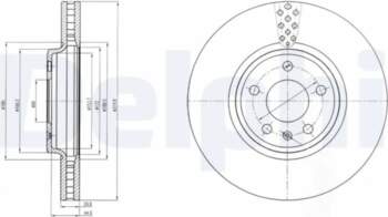 DELPHI Bremžu diski BG4080C