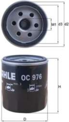 KNECHT Eļļas filtri OC 976