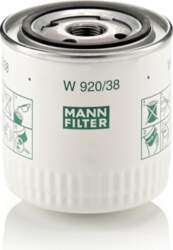MANN-FILTER Eļļas filtri W 920/38