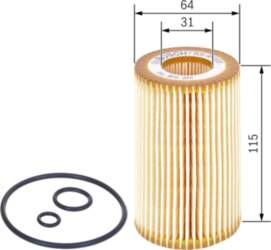 BOSCH Eļļas filtri F 026 407