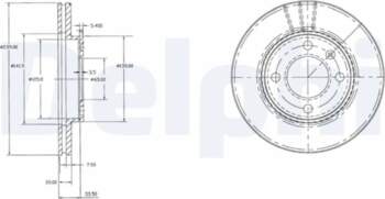 DELPHI Bremžu diski BG2109