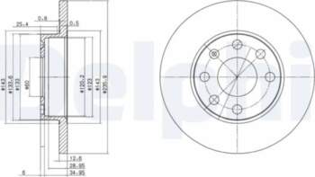 DELPHI Bremžu diski BG2148