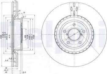 DELPHI Bremžu diski BG3818