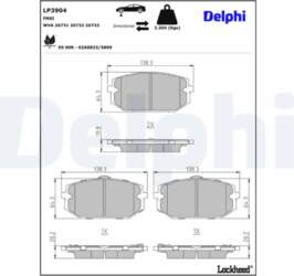 DELPHI Bremžu kluči LP3904