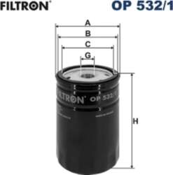 FILTRON Eļļas filtri OP 532/1