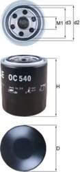 KNECHT Eļļas filtri OC 540