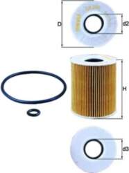 KNECHT Eļļas filtri OX 203D