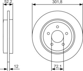 BOSCH Bremžu diski 0 986 479