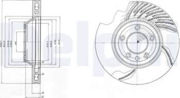 DELPHI Bremžu diski BG9950