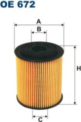 FILTRON Eļļas filtri OE 672