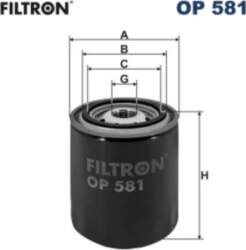 FILTRON Eļļas filtri OP 581