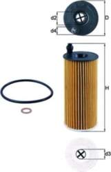 KNECHT Eļļas filtri OX 404D