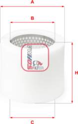 SOFIMA Gaisa filtrs S 9780 A