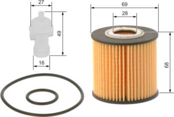 BOSCH Eļļas filtri F 026 407