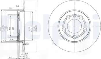 DELPHI Bremžu diski BG3738
