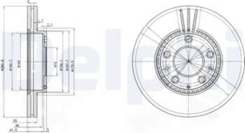 DELPHI Bremžu diski BG3874