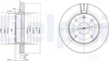 DELPHI Bremžu diski BG4003