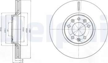 DELPHI Bremžu diski BG4083C