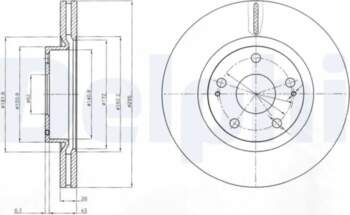 DELPHI Bremžu diski BG4113
