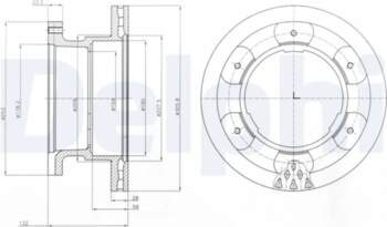 DELPHI Bremžu diski BG9069
